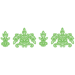 Flowers And Tree Embroidery Design 12